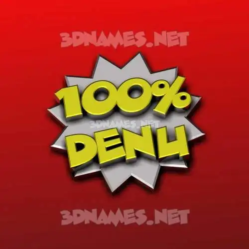 denu in 100 Percent style - 3D name wallpaper denu in 100 Percent style - 3D name wallpaper
