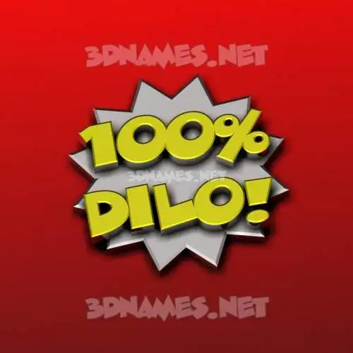 dilo in 100 Percent style - 3D name wallpaper dilo in 100 Percent style - 3D name wallpaper
