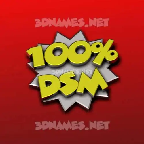 dsm in 100 Percent style - 3D name wallpaper dsm in 100 Percent style - 3D name wallpaper