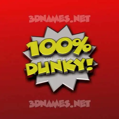 dunky in 100 Percent style - 3D name wallpaper dunky in 100 Percent style - 3D name wallpaper