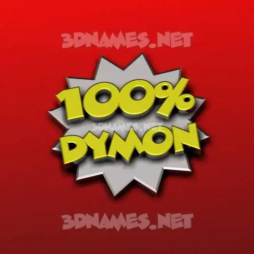 dymon in 100 Percent style - 3D name wallpaper dymon in 100 Percent style - 3D name wallpaper