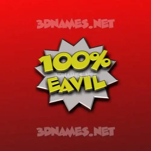 eavil in 100 Percent style - 3D name wallpaper eavil in 100 Percent style - 3D name wallpaper