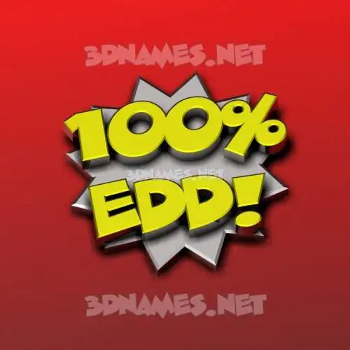 edd in 100 Percent style - 3D name wallpaper edd in 100 Percent style - 3D name wallpaper