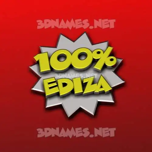 ediza in 100 Percent style - 3D name wallpaper ediza in 100 Percent style - 3D name wallpaper