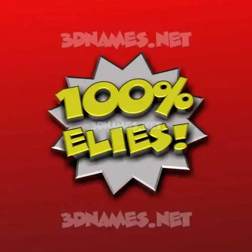 elies in 100 Percent style - 3D name wallpaper elies in 100 Percent style - 3D name wallpaper