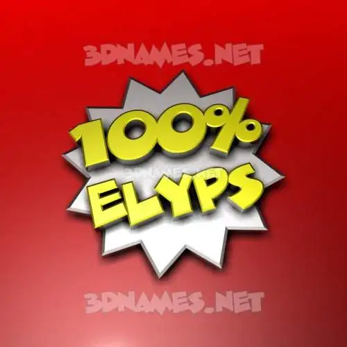 elyps in 100 Percent style - 3D name wallpaper elyps in 100 Percent style - 3D name wallpaper