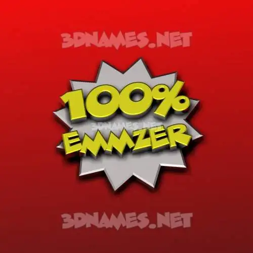 emmzer in 100 Percent style - 3D name wallpaper emmzer in 100 Percent style - 3D name wallpaper