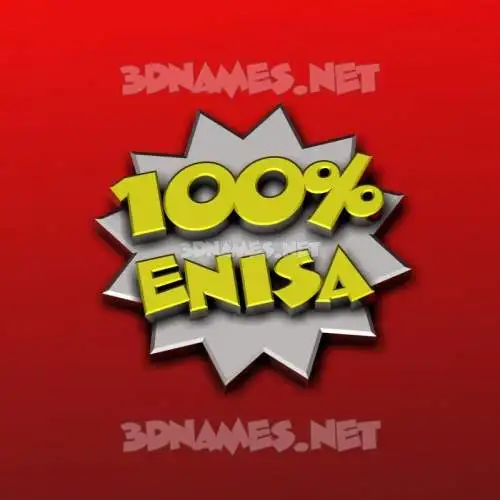 enisa in 100 Percent style - 3D name wallpaper enisa in 100 Percent style - 3D name wallpaper