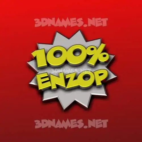 enzop in 100 Percent style - 3D name wallpaper enzop in 100 Percent style - 3D name wallpaper