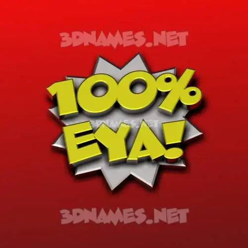 eya in 100 Percent style - 3D name wallpaper eya in 100 Percent style - 3D name wallpaper