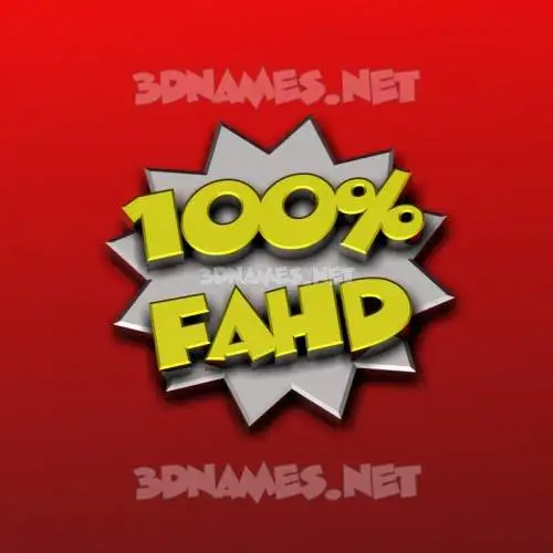 fahd in 100 Percent style - 3D name wallpaper fahd in 100 Percent style - 3D name wallpaper