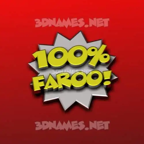 faroo in 100 Percent style - 3D name wallpaper faroo in 100 Percent style - 3D name wallpaper