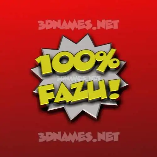 fazu in 100 Percent style - 3D name wallpaper fazu in 100 Percent style - 3D name wallpaper