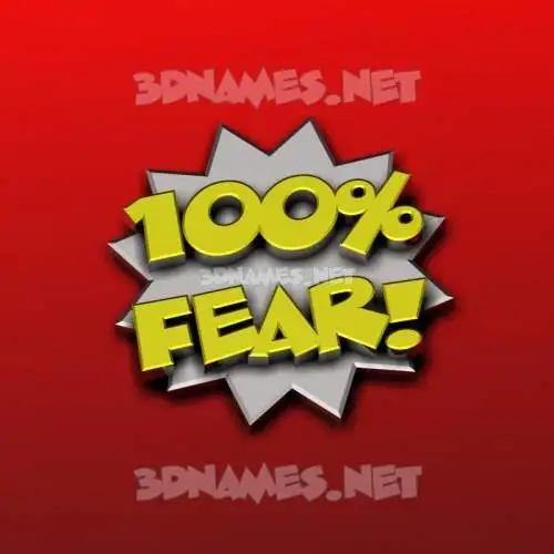 fear in 100 Percent style - 3D name wallpaper fear in 100 Percent style - 3D name wallpaper