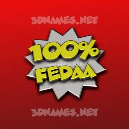 fedaa in 100 Percent style - 3D name wallpaper fedaa in 100 Percent style - 3D name wallpaper