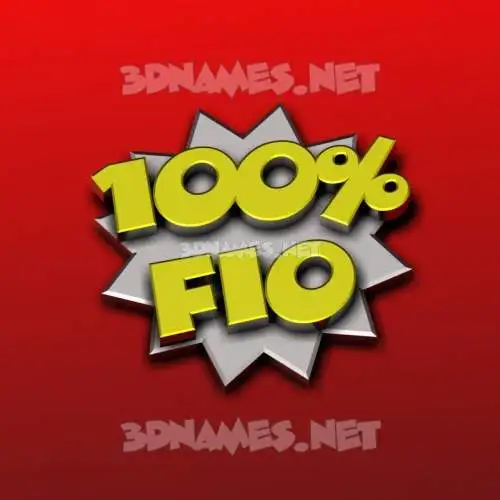 fio in 100 Percent style - 3D name wallpaper fio in 100 Percent style - 3D name wallpaper