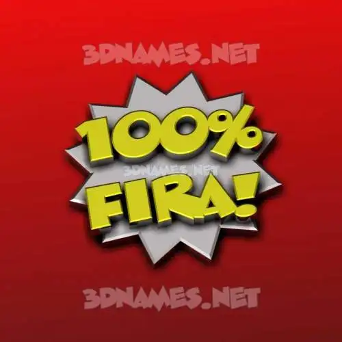fira in 100 Percent style - 3D name wallpaper fira in 100 Percent style - 3D name wallpaper