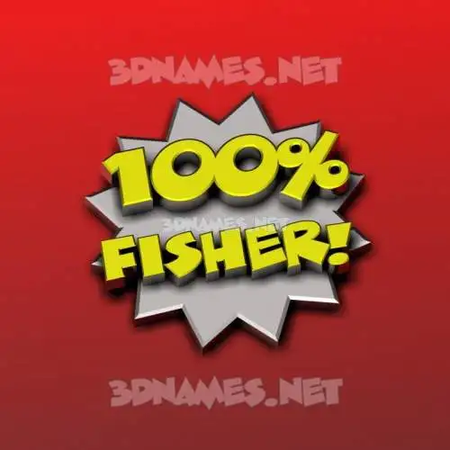 fisher in 100 Percent style - 3D name wallpaper fisher in 100 Percent style - 3D name wallpaper
