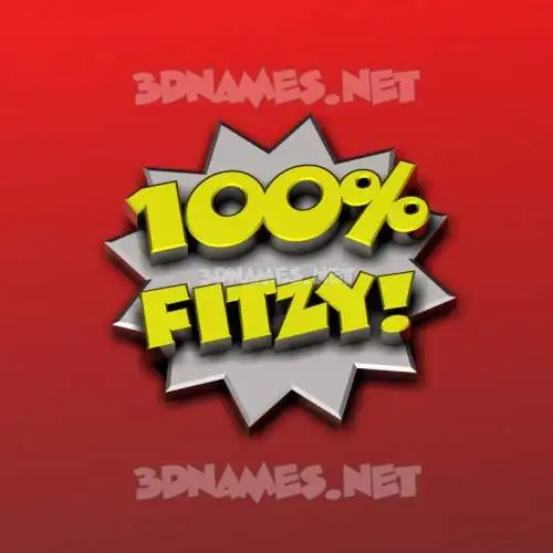 fitzy in 100 Percent style - 3D name wallpaper fitzy in 100 Percent style - 3D name wallpaper