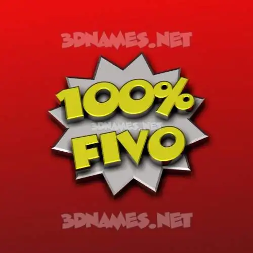 fivo in 100 Percent style - 3D name wallpaper fivo in 100 Percent style - 3D name wallpaper