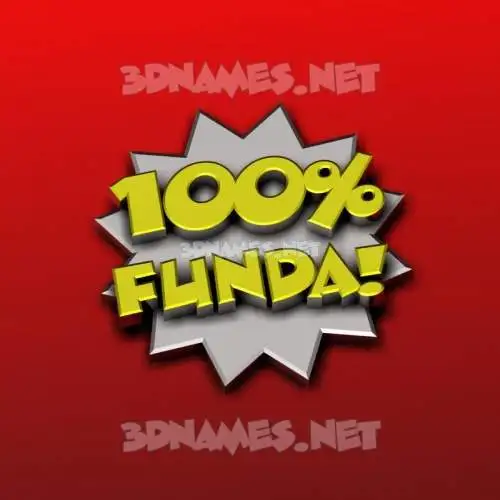 funda in 100 Percent style - 3D name wallpaper funda in 100 Percent style - 3D name wallpaper