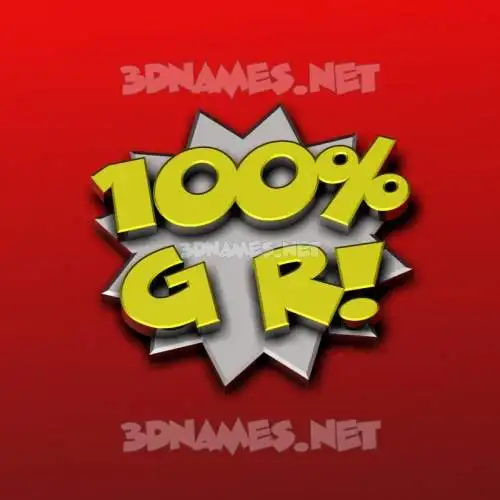 g r in 100 Percent style - 3D name wallpaper g r in 100 Percent style - 3D name wallpaper
