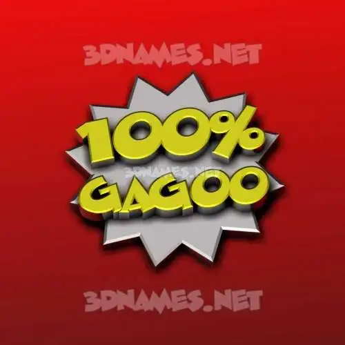 gagoo in 100 Percent style - 3D name wallpaper gagoo in 100 Percent style - 3D name wallpaper