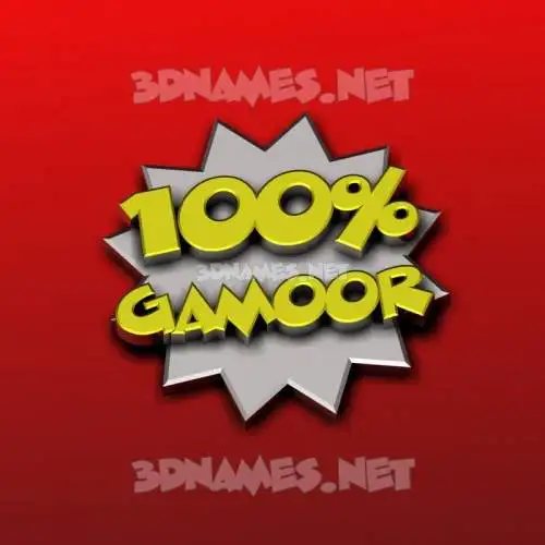 gamoor in 100 Percent style - 3D name wallpaper gamoor in 100 Percent style - 3D name wallpaper