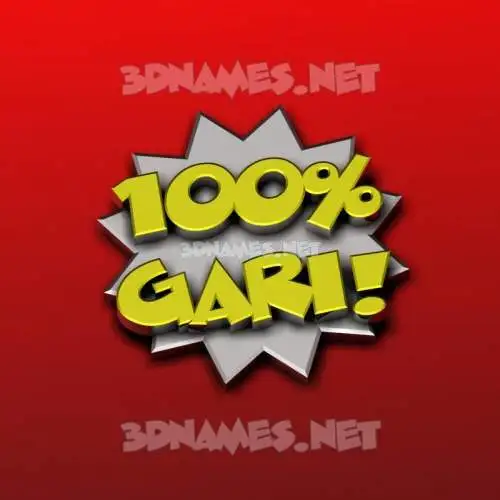 gari in 100 Percent style - 3D name wallpaper gari in 100 Percent style - 3D name wallpaper