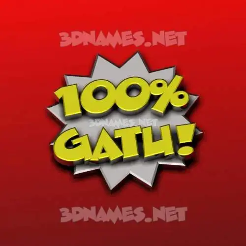 gatu in 100 Percent style - 3D name wallpaper gatu in 100 Percent style - 3D name wallpaper