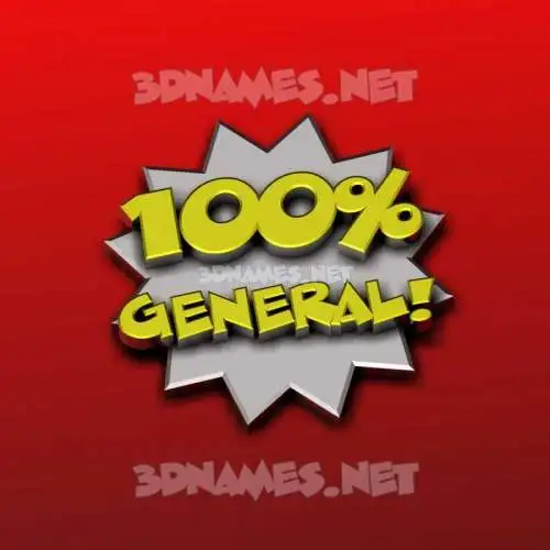 general in 100 Percent style - 3D name wallpaper general in 100 Percent style - 3D name wallpaper