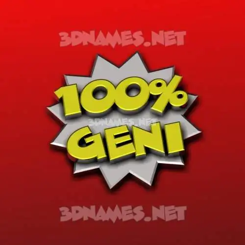 geni in 100 Percent style - 3D name wallpaper geni in 100 Percent style - 3D name wallpaper