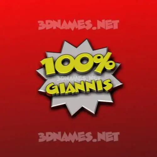 giannis in 100 Percent style - 3D name wallpaper giannis in 100 Percent style - 3D name wallpaper