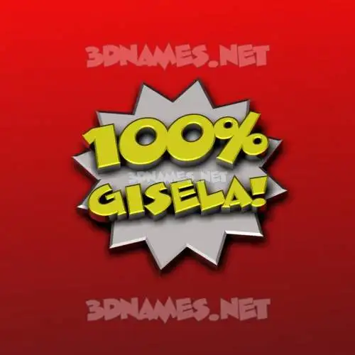 gisela in 100 Percent style - 3D name wallpaper gisela in 100 Percent style - 3D name wallpaper
