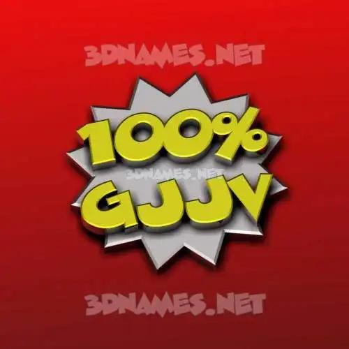 gjjv in 100 Percent style - 3D name wallpaper gjjv in 100 Percent style - 3D name wallpaper