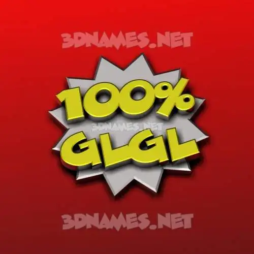 glgl in 100 Percent style - 3D name wallpaper glgl in 100 Percent style - 3D name wallpaper