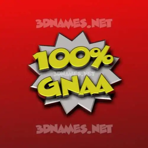 gnaa in 100 Percent style - 3D name wallpaper gnaa in 100 Percent style - 3D name wallpaper
