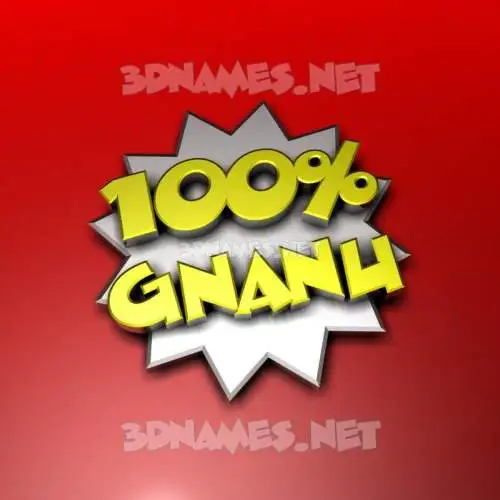 gnanu in 100 Percent style - 3D name wallpaper gnanu in 100 Percent style - 3D name wallpaper