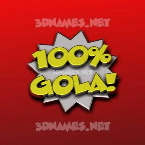 gola in 100 Percent style - 3D name wallpaper gola in 100 Percent style - 3D name wallpaper