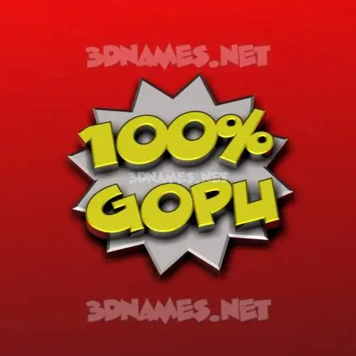 gopu in 100 Percent style - 3D name wallpaper gopu in 100 Percent style - 3D name wallpaper