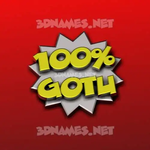 gotu in 100 Percent style - 3D name wallpaper gotu in 100 Percent style - 3D name wallpaper