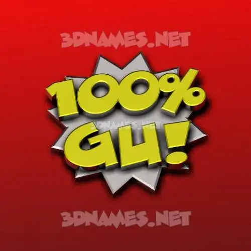 gu in 100 Percent style - 3D name wallpaper gu in 100 Percent style - 3D name wallpaper