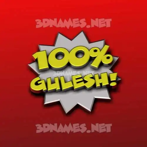gulesh in 100 Percent style - 3D name wallpaper gulesh in 100 Percent style - 3D name wallpaper