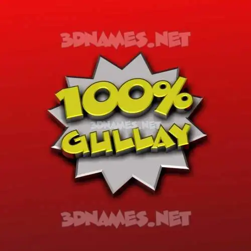 gullay in 100 Percent style - 3D name wallpaper gullay in 100 Percent style - 3D name wallpaper