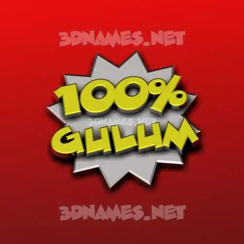 gulum in 100 Percent style - 3D name wallpaper gulum in 100 Percent style - 3D name wallpaper