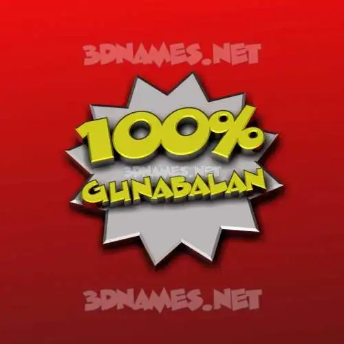 gunabalan in 100 Percent style - 3D name wallpaper gunabalan in 100 Percent style - 3D name wallpaper