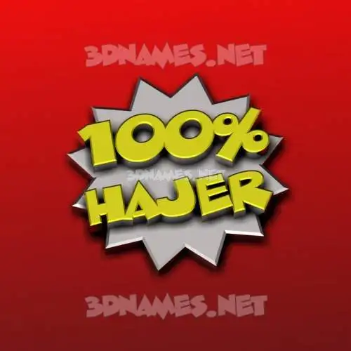 hajer in 100 Percent style - 3D name wallpaper hajer in 100 Percent style - 3D name wallpaper