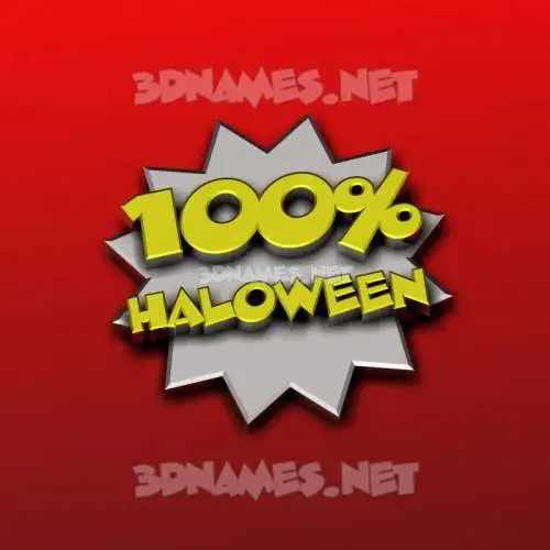 haloween in 100 Percent style - 3D name wallpaper haloween in 100 Percent style - 3D name wallpaper