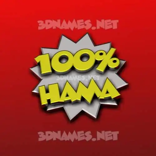 hama in 100 Percent style - 3D name wallpaper hama in 100 Percent style - 3D name wallpaper