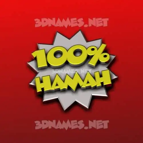 hamah in 100 Percent style - 3D name wallpaper hamah in 100 Percent style - 3D name wallpaper